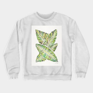 Green Banana Leaves Crewneck Sweatshirt